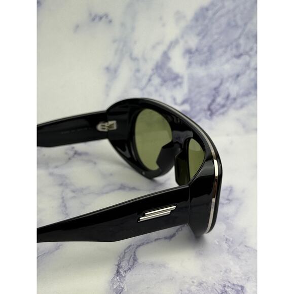 NEW Bottega Veneta BV1362S Black Green Aviator Sunglasses $690 main image 5
